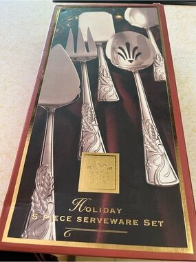 Lenox Silver Holiday 5-Piece Serveware Set